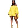 2021 outono e inverno comércio exterior europeu e americano eBay AliExpress feminino desejo off-shoulder vestido sexy solto