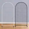 Expositor de Chão em Ferro Forjado Semi-Circular, Expositor Redondo para Desenhos de Jardim de Infância, Grade de Exposição para Acessórios de Casamento