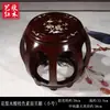 Taburete de Tambor de Caoba Madera Maciza Taburete Redondo Pequeño Hogareño Antigüedad China Palosanto Madera Ala de Pollo Taburete de Mesa de Comedor Puf Taburete de Piano Guzheng