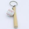 Llavero colgante de béisbol creativo transfronterizo simulación Deportes Béisbol llavero colgante para coche regalo