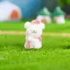 Resina Flocada Fofo Cachorrinho Capa de Celular Bolsa Pingente Chaveiro DIY Ornamento Pendurado Acessório Feito à Mão