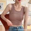 Sexy Chaleco Deportivo de Yoga para Mujer Cinturón Almohadilla para el Pecho Tirante Integrado Almohadilla de Látex Encaje Espalda Hermosa Ropa Interior Envoltura para el Pecho Interior de Mujer