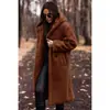 Outwear Feminino Amazon [Lista de Compras Manual] Outwear de Lã Longo com Capuz Quente Outono e Inverno Amazon