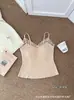 Colete Quente de Lã Escovada Outono e Inverno Feminino com Bojo Grátis para Usar Sutiã Integrado Renda Pura Desejo Camisole Top Base