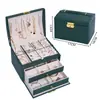 Nueva Caja de Almacenamiento de Joyería Multicapa Portátil Fabricante Directo Caja de Almacenamiento Multifuncional de Lujo Ligero para Pendientes, Tachuelas y Anillos