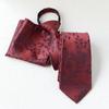 Traje de Cuadrado con Pestañas Florales de 8 CM Traje con Patrón Vintage Accesorios para Camisa Corbata Fácil de Aflojar Pañuelo de Bolsillo