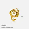 Moda Transfronteriza Europea y Americana Anillo de Acero Inoxidable con Forma Especial para Mujer Retro Popular Geométrico Ajustable Anillo de Acero de Titanio Lote