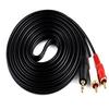 5 metros 3,5 para duplo Lótus 3,5mm 1/2 linha de áudio mp3 linha de alto-falante de computador especial Atacado