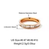 Anillo para Dedo Índice de Acero de Titanio al por Mayor para Mujer Tendencia Simple Personalidad Moda Minimalista Completo Diamante Cielo Estrellado Anillo de Nicho