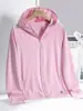 Ropa de Protección Solar de Seda Helada Mismo Estilo U_Ku para Mujer, Ropa de Protección Solar de Punto Anti-UV de Verano, Chaqueta de Ropa para la Piel para Hombre Personalización