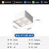 Spotlight de Grade Quadrado para Montagem Superficial em Calçada com Tecnologia Anti-Ofuscante LED de Dupla Cabeça Downlight Inteligente Dimerizável Proteção para os Olhos