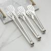 Acero inoxidable 304 pinza de tres alambres pinza para alimentos pinza para pan bistec pinza para barbacoa engrosada pinza multiusos herramienta para hornear