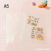 Bolsa de Informação Transparente A5/A6/A7/A8/Espessada Bolsa de Cartão para Armazenamento de Folhas Soltas Acessórios para Caderno de Folhas Soltas Pode Ser DIY