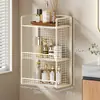 Estante de almacenamiento para baño, organizador de pared sin taladro, caja de almacenamiento para tocador de baño, cesta colgante para cosméticos, estante de almacenamiento de pared