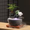Adorno de Flujo de Agua Atractor de Fortuna para Decoración de Oficina, Decoración de Escritorio para Empresas, Regalos de Negocios, Regalos de Inauguración, Feng Shui de Alta Gama