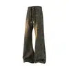 Nuevos pantalones casuales para hombre de otoño/invierno, estilo europeo y americano, estampado de leopardo de moda, talla grande, corte holgado, pierna recta, pantalones largos casuales para hombre