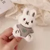 Pasador de Pelo de Conejo de Peluche Lindo de Dibujos Animados Dulce Diseño de Nicho Accesorios para el Cabello de Niña para Flequillo Lateral