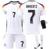 Camisa de Jogo da Alemanha 2024 Número 13 Muller Copa da Europa 7 Havertz 8 Kroos Camisa de Manga Curta Temática para Homem