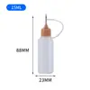Atacado Frasco Seringa de HDPE 5-120ml Semitransparente Frasco squeeze para Líquido de Tatuagem Micropigmentação Frasco com Orifício para Agulha de Aço Inoxidável