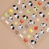 Redanco Pegatinas Populares para Uñas con Relieve Gatito Dálmata Lindo Calcomanías Estéreo para Uñas Dr1240