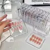 Caixa de Bar Box Caixa de Armazenamento de Unhas Vestível Portátil Acrílico Transparente 75 Caixas Caixa de Embalagem de Unhas Vestíveis Fabricante Atacado