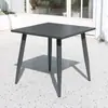 Juego de mesa y sillas de comedor de mimbre para exteriores estilo nórdico para balcón, cafetería, tienda de té con leche, área de ocio al aire libre, mesa de té para exteriores y sillas de mimbre