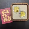 Ouro Puro 999 Adesivo para Celular de Ouro Princesa Por Favor Fique Rica e Fique Rica Presente Popular Fabricante Atacado Pequena Caixa de Presente