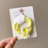 Nova série doce de frangipani acessórios de cabelo super fada presilha de flor corda de cabelo para rabo de cavalo franja presilha para cabelo quebrado