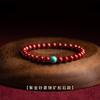Pulseira de cinábrio de minério bruto natural de alto teor, cera de abelha, turquesa, roxo, areia dourada, ano do animal, casal, pulseira de contas de Buda, atacado