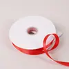 Cinta roja brillante cinta de seda cinta de satén banderín rojo para coche regalo presente horneado flor embalaje boda