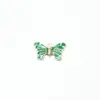 Accesorios de moda europea y americana para joyería DIY, accesorios de collar de mariposa de color, colgante individual de aleación con gota de aceite, fabricantes transfronterizos de joyería
