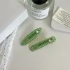 Pinza para el pelo de diamante a cuadros Dongdaemun coreano, fresca, para flequillo, pinza lateral, pinza de verano, accesorio para el pelo, tocado para mujer