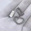 Crea una Hebilla de Clip Multidentada de 1.5 cm Hebilla Larga Koyo Diámetro Interior de 1.6 cm Hebilla Semicircular en Forma de D Color Perla 17 mm