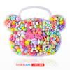 Brinquedos Educacionais DIY de Miçangas Artesanais para Meninas, Materiais de Miçangas, Acessórios para Joias, Miçangas Soltas, Colares, Pulseiras, Montagem de Miçangas