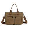 2025 Nuevo Bolso de Hombro Gran Capacidad Lona Viaje Moda Casual Simple Bandolera Mochila para Viajeros Estilo Coreano para Mujer