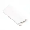 Nova Bolsa de Armazenamento para Óculos, Bolsa de Óculos Simples e Portátil à Prova de Poeira, Estojo de Óculos de Couro PU de Cor Pura com Abertura Lateral em Estoque
