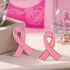 Suministro Directo de Fábrica Broche Cinta Rosa Insignia de Prevención y Tratamiento del Cáncer de Mama Cuidado para Mujeres Calcomanías para Celular de Caridad Souvenirs en Stock