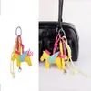 Exquisito Lanyard Llavero de Pegaso Hecho a Mano Colgante de Pony Ángel Accesorios para Coche Lindo Colgante para Bolsa Elegante Coche