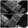 Adequado para Tesla Versão de Seis Lugares Yl/Modelo 3/Y, Nova Película Protetora para Console Central, Acessórios de Adsorção Eletrostática de Silicone