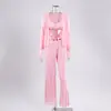 2026 Conjunto de Tres Piezas de Camisola Sexy de Punto Jacquard de Color Sólido para Mujer, Estilo Nuevo Europeo y Americano Transfronterizo, para Ropa Exterior, Pijamas y Ropa de Casa