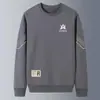 Sudadera para hombre para primavera y otoño 2025, chaqueta juvenil de manga larga para hombre, nuevo top de otoño de cuello redondo de corte holgado sin capucha