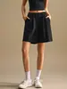 Shorts femininos lulu 26222 shorts casuais de verão soltos emagrecedores calças pantalona de corte A versátil para o dia a dia