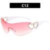 Gafas de sol vintage de Europa y Estados Unidos 2023 nuevas Y2K red hot girl foto gafas de sol gafas de sol con protección UV para mujer