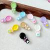 Color Macarrón Estilo Caramelo Cuchara Flor Pintura para Hornear Aleación DIY Cadena para Teléfono Móvil con Cuentas Collar Accesorios para el Cabello