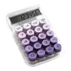 Teclado Mecánico Redondo para Computadora con Color Degradado, Portátil, Alto Valor Estético, Calculadora Dopamina, Estilo Diosa de Oficina para Estudiantes