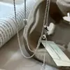 Colar de Prata de Lei S925 Estilo Étnico Tibetano Mantra de Seis Caracteres Contas Brilhantes Alta Qualidade Elegante Simples com Corrente de Ajuste