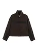 ZA comercio exterior transfronterizo artículo popular de ropa para mujer otoño e invierno 2026 moda europea y americana chaqueta con cremallera y cuello alto de 7 colores en bloque de color