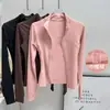 Chaqueta Deportiva de Manga Larga para Correr con Cuello Alto para Mujer, Cintura Adelgazante, Top Versátil para Fitness, Entrenamiento de Pilates, Yoga