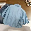 Nova Camisa Listrada Estilosa Estilo Coreano para Meninas da Primavera e Outono, Blusa Versátil da Moda com Manga Longa para Crianças, Tendência de Comércio Exterior