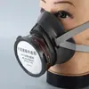 Mascarilla Antivirus, Antigás Orgánico, Mascarilla Facial Completa con Partículas de Carbón Activado Reemplazables, Mascarilla Especial para Pintura en Spray, Antipolvo